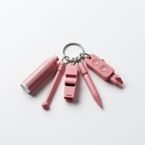zelfverdedigingssleutelhanger roze