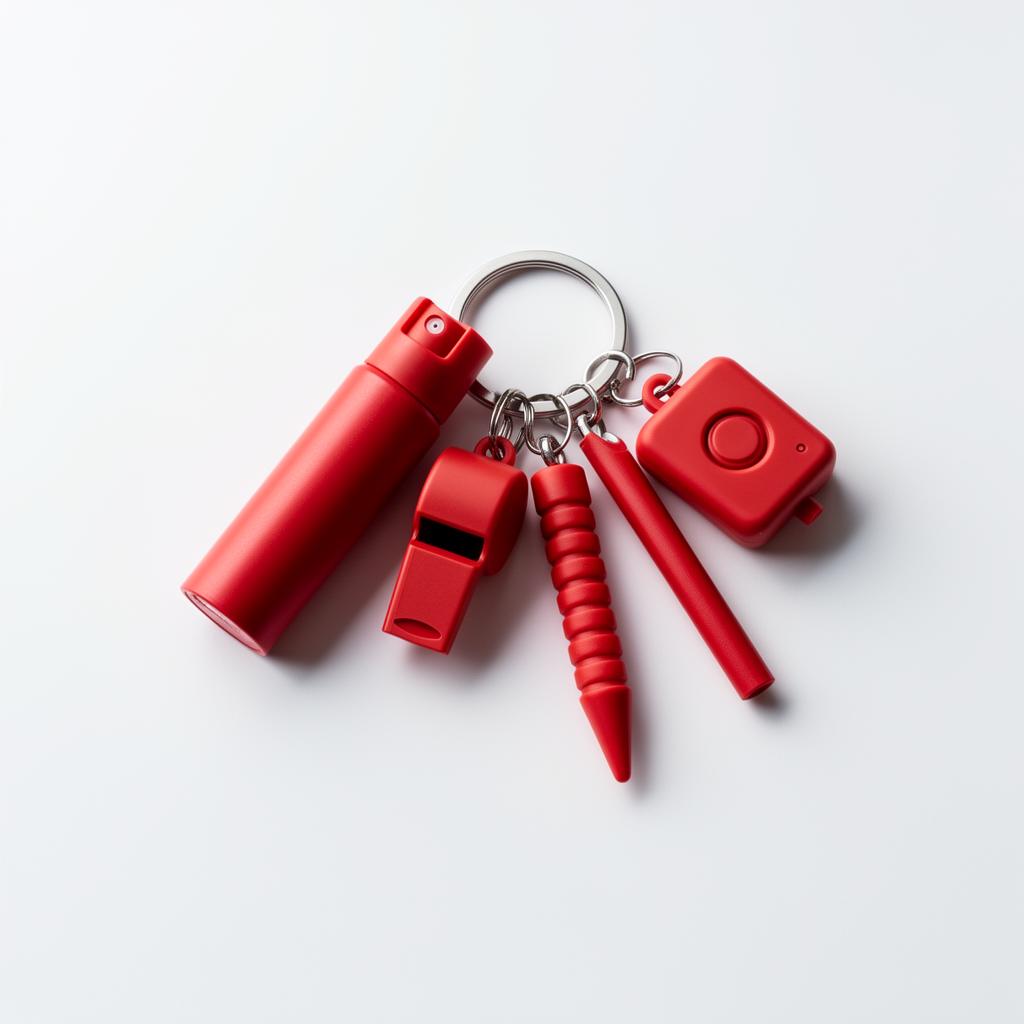 zlefg verdediging sleutelhanger, rood, chennies